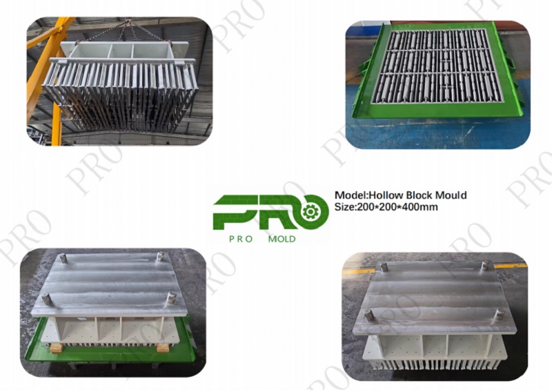 PRO MOLD Формите за кухи блокове от висок клас бяха успешно доставени в Саудитска Арабия за машини за производство на тухли POYATOS