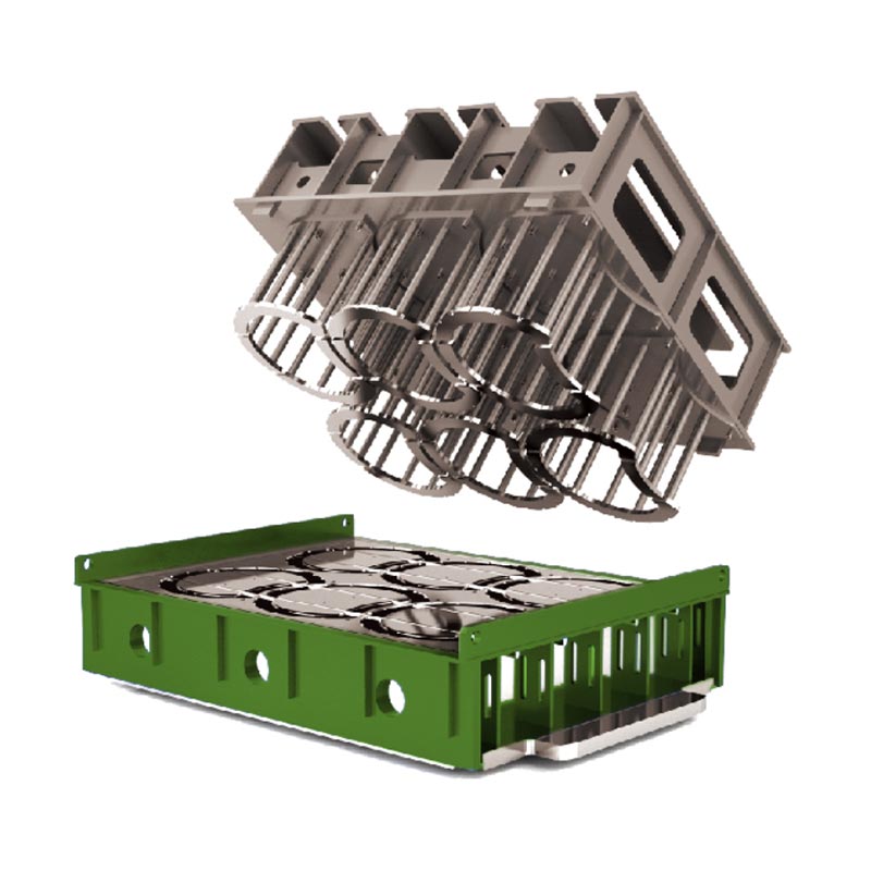 Пейзажна бетонна тухлена форма